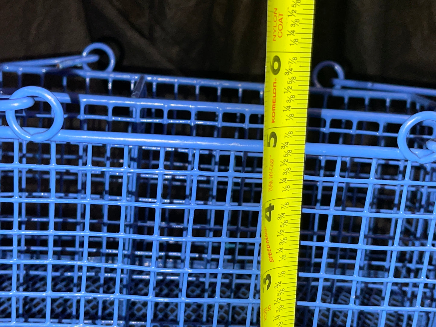 SERVEWARE RENTAL BLUE WIRE BASKET HANDLES METAL