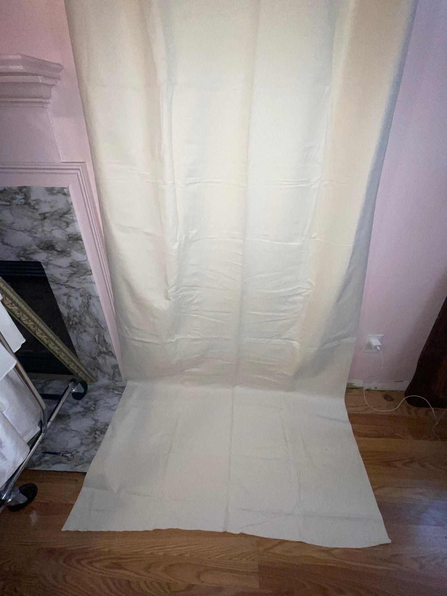 CURTAIN RENTAL WHITE SHEER MESH NETTING FABRIC PANEL