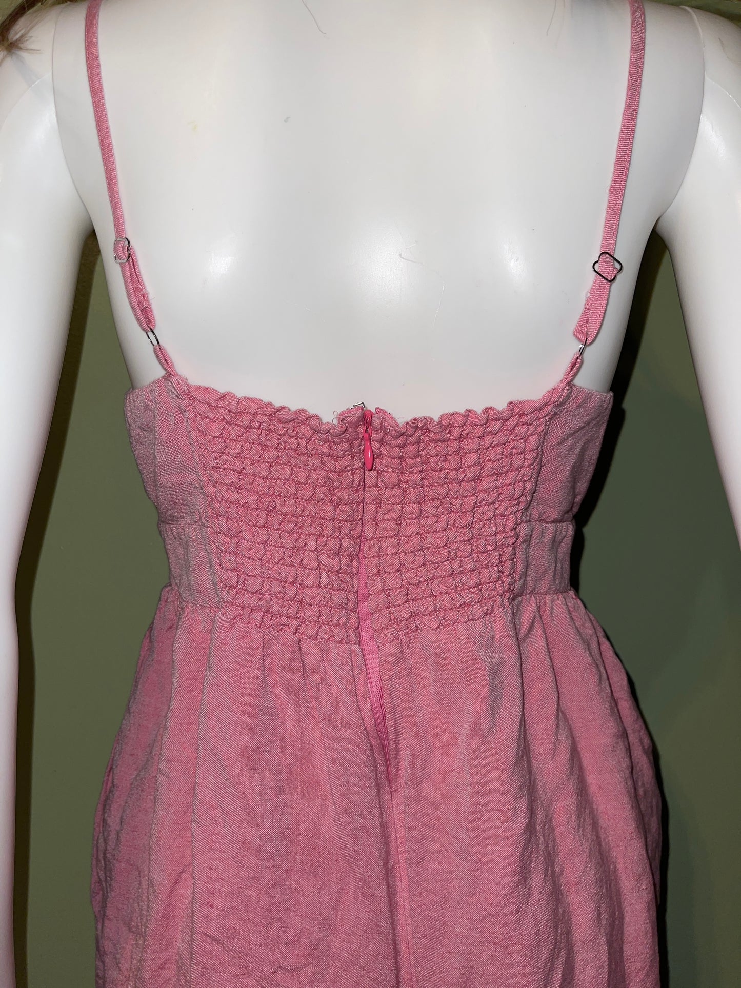 Jumper RENTAL PINK LINEN SLEEVELESS JUMPER JUMPSUIT PANTSUIT