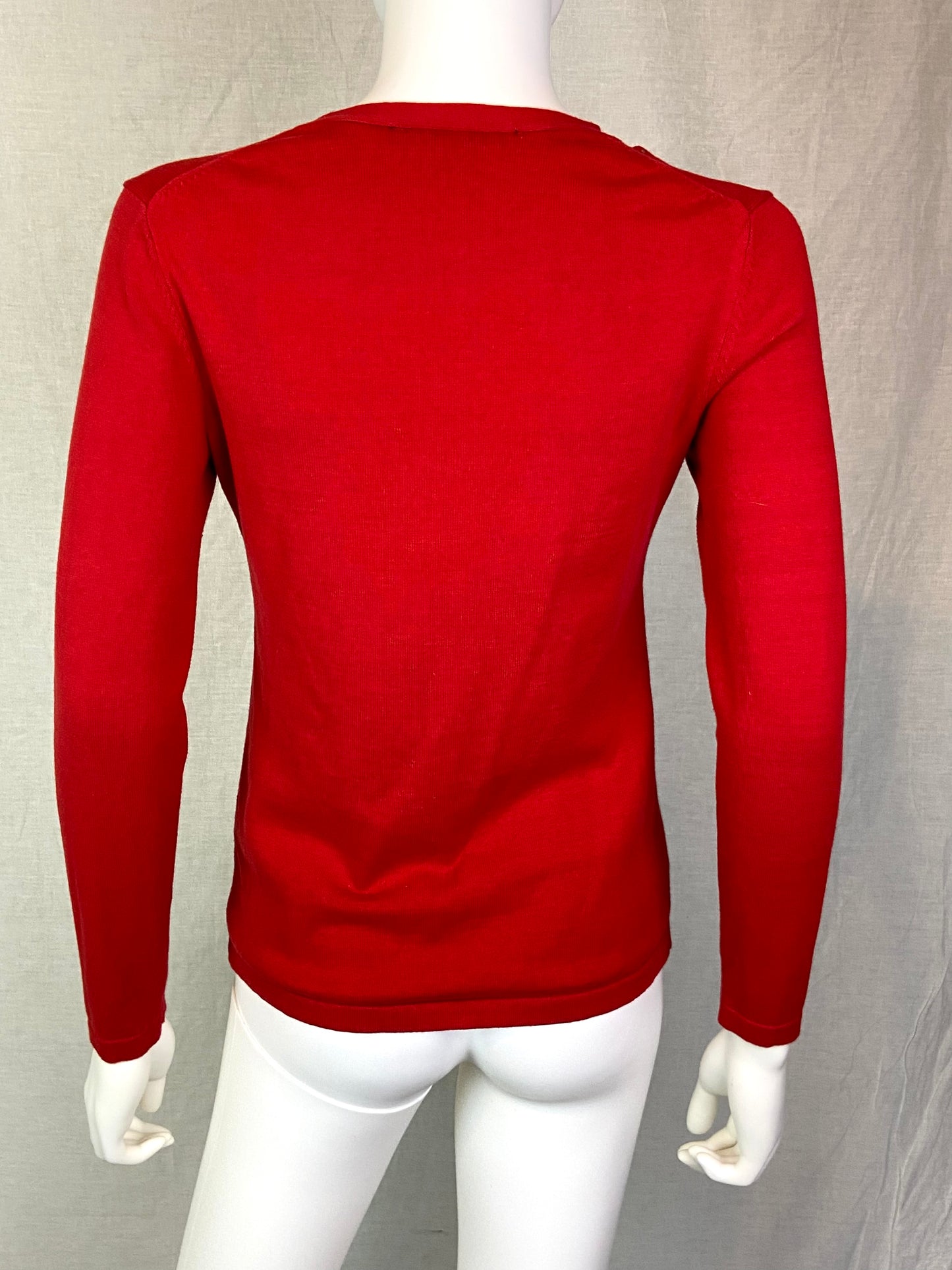 Tommy Hilfiger Studded Red Top Small ABBY ESSIE STUDIOS