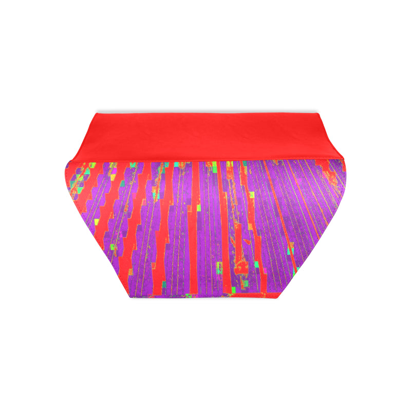 Electro Stripe Leather Clutch Bag e-joyer