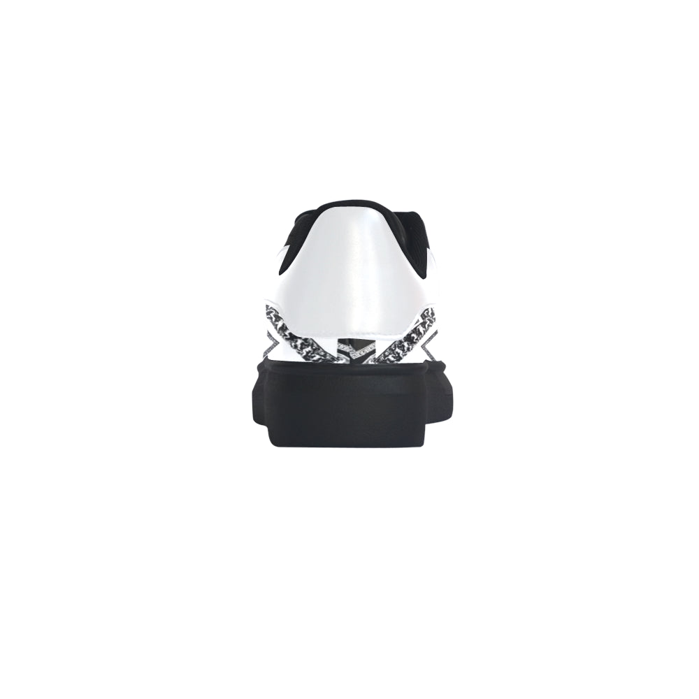 black white premium vip logo 5120x2565 1.2 mb repe Low Top Loafers Womens Shoes (Model 026) e-joyer