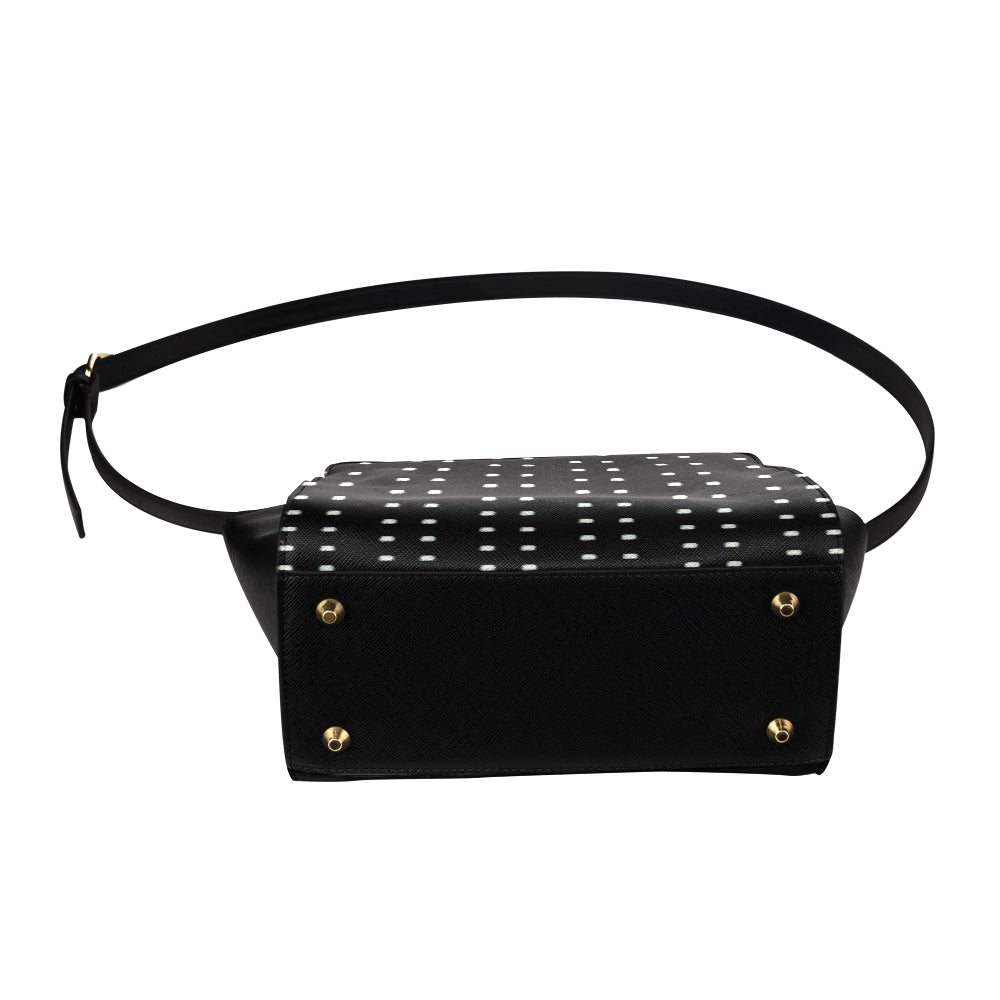 Polka Stripe Nia Satchel Bag e-joyer
