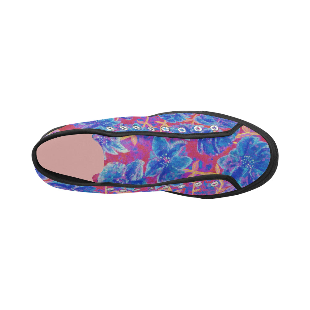 pink fireworks collage 2 blue red ox 4.99 mb Vancouver H Women's Canvas Shoes (1013-1) e-joyer