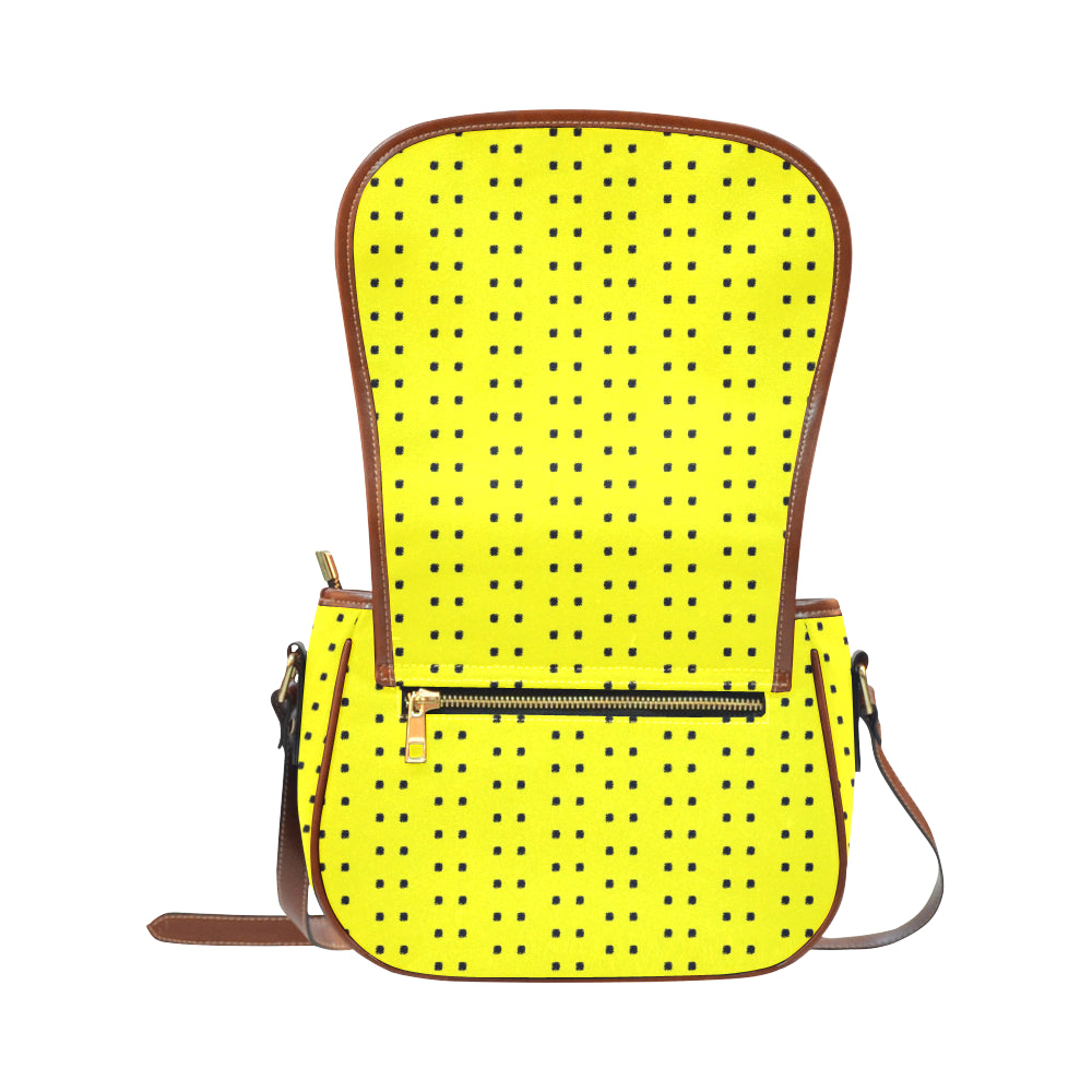 Polka Stripe Large Saddle Bag e-joyer