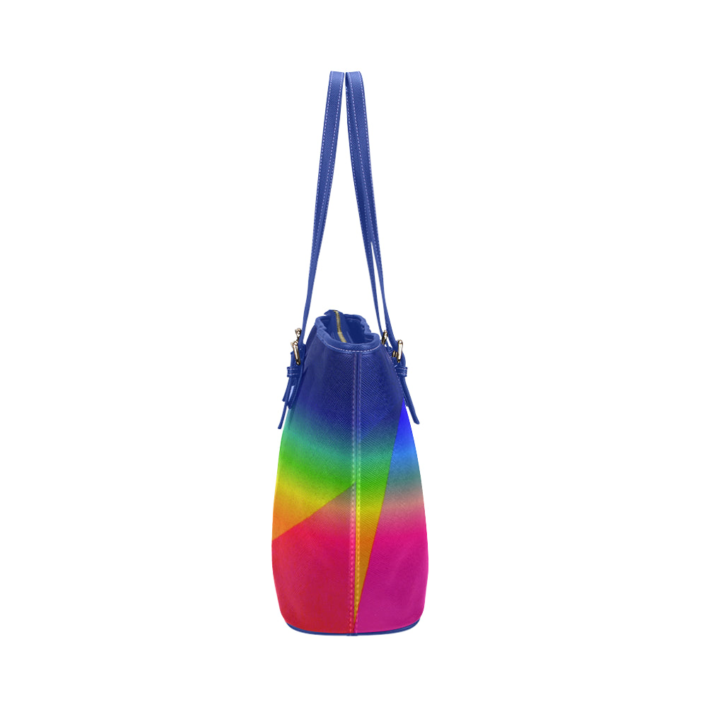 Rainbow Jane Leather Tote Bag e-joyer