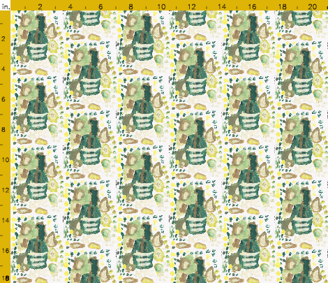Abrielle Ballet Turtle #1 fabric ABBY ESSIE