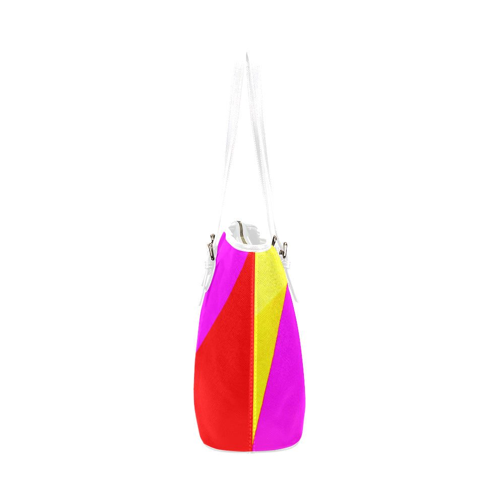 Abstract Jane Leather Tote Bag e-joyer