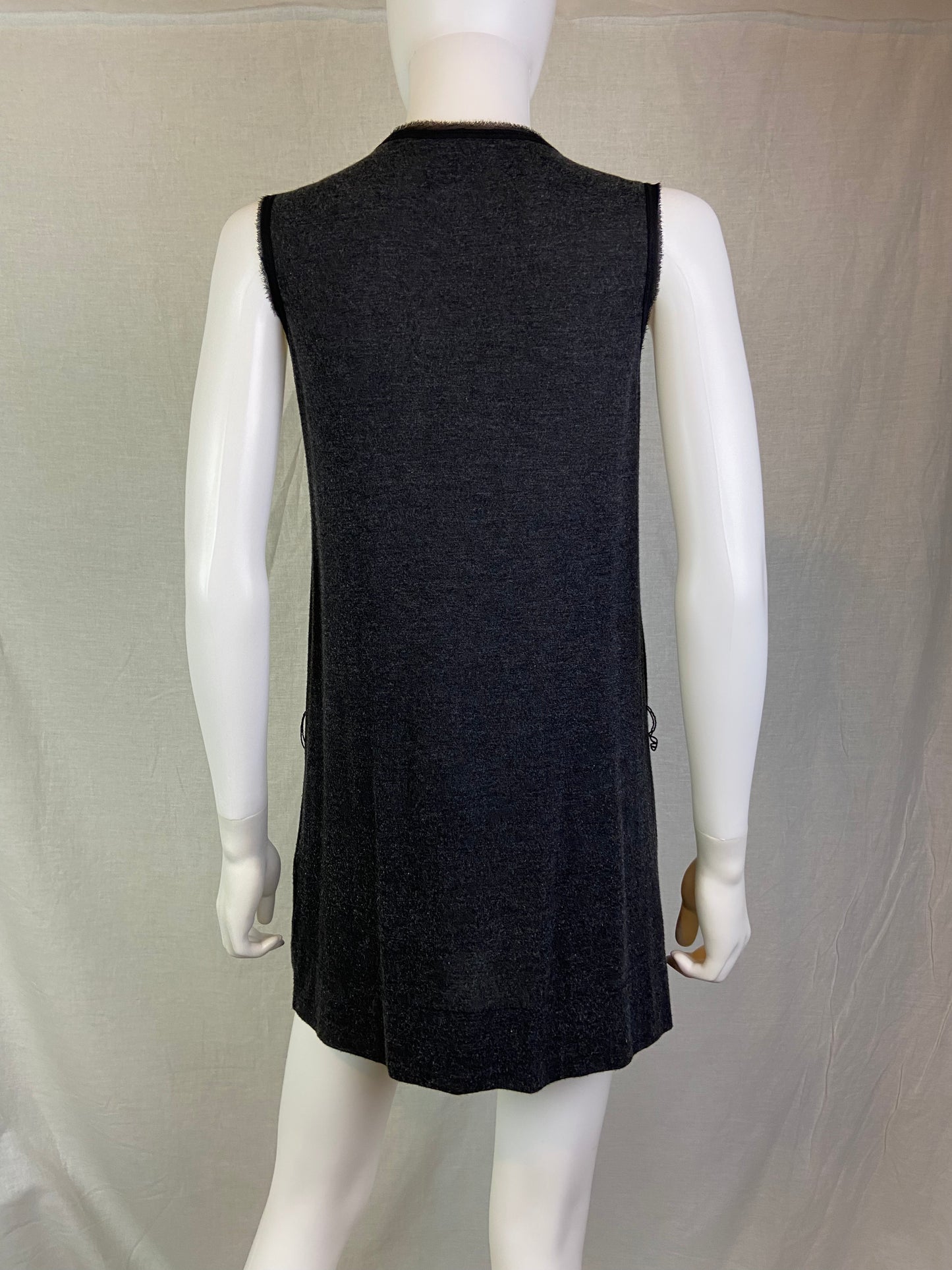 Simply Vera Wang Black Sequin Tunic Tank Mini Dress ABBY ESSIE STUDIOS