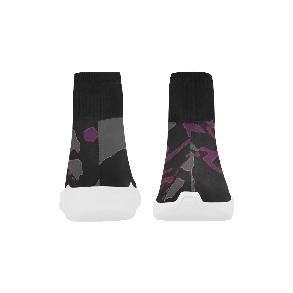 64 IMG_3805 Unicorn Stretch Sock Women's Shoes/Large Size (Model 039) e-joyer