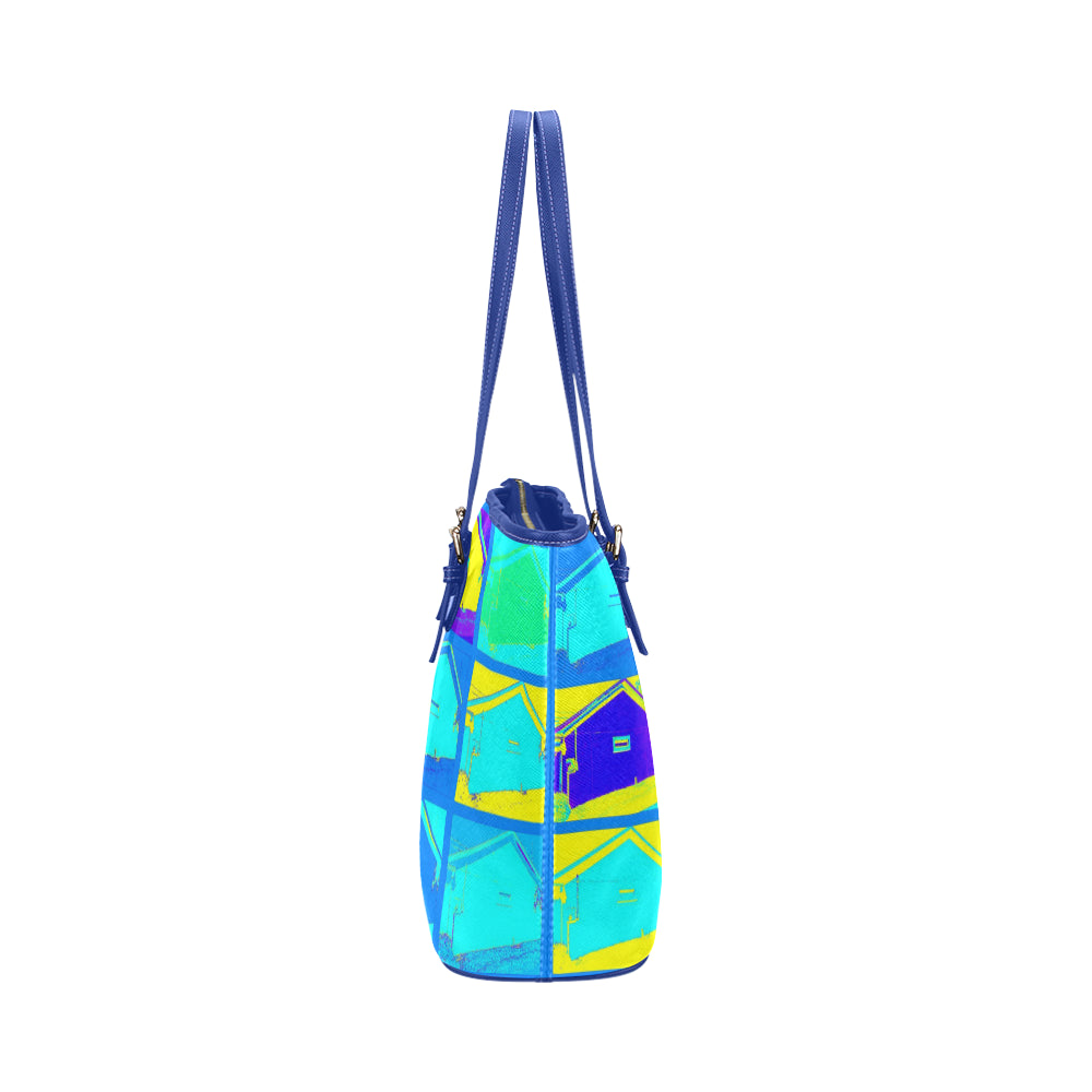 Ranch Houses Jane Leather Tote Bag e-joyer