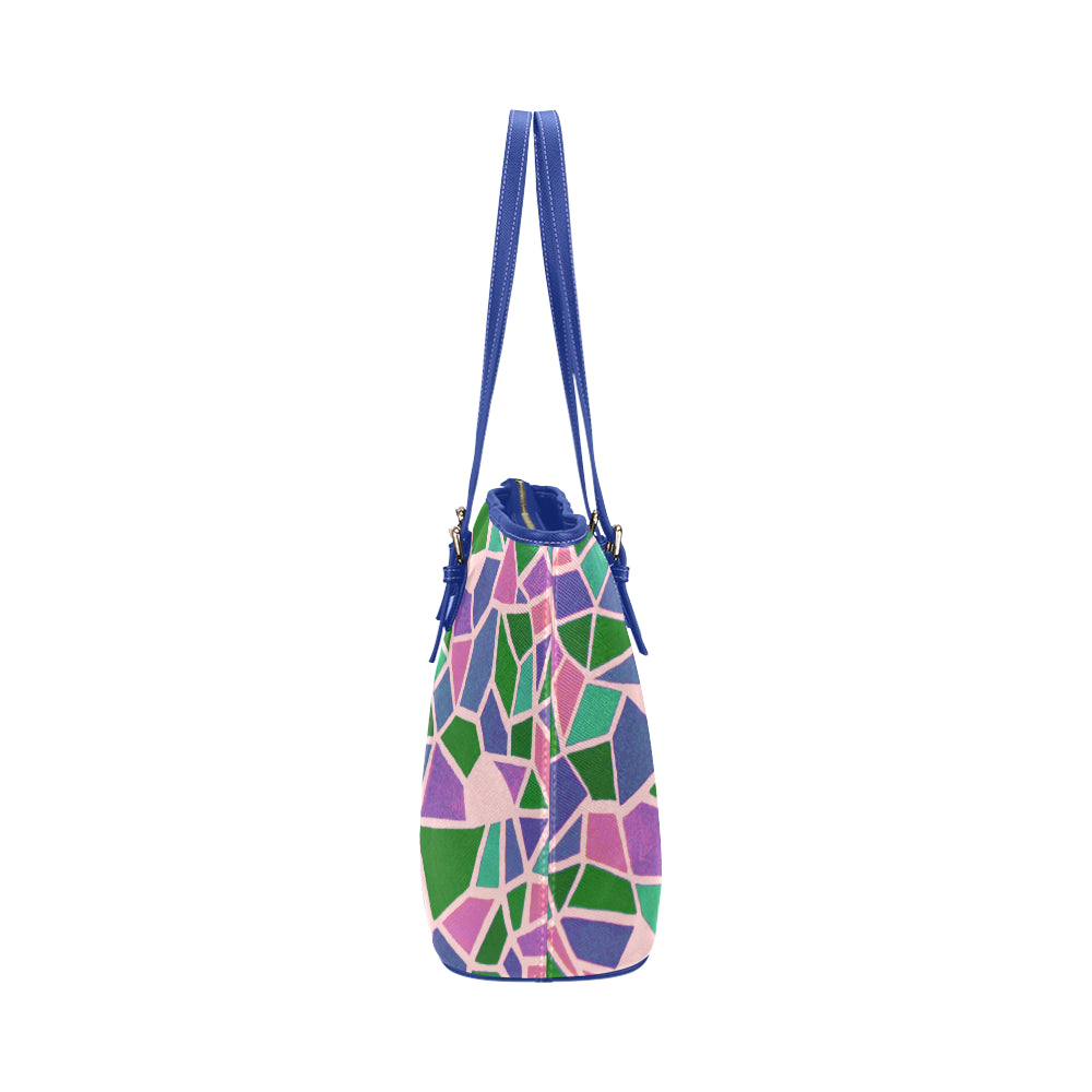 Mosaic Jane Leather Tote Bag e-joyer