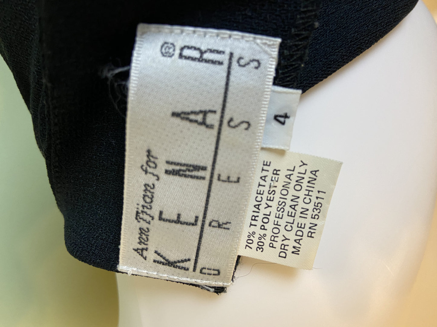 Nwot Kenar Ann Tjian Long Black Crepe Sheath Dress Abby Essie