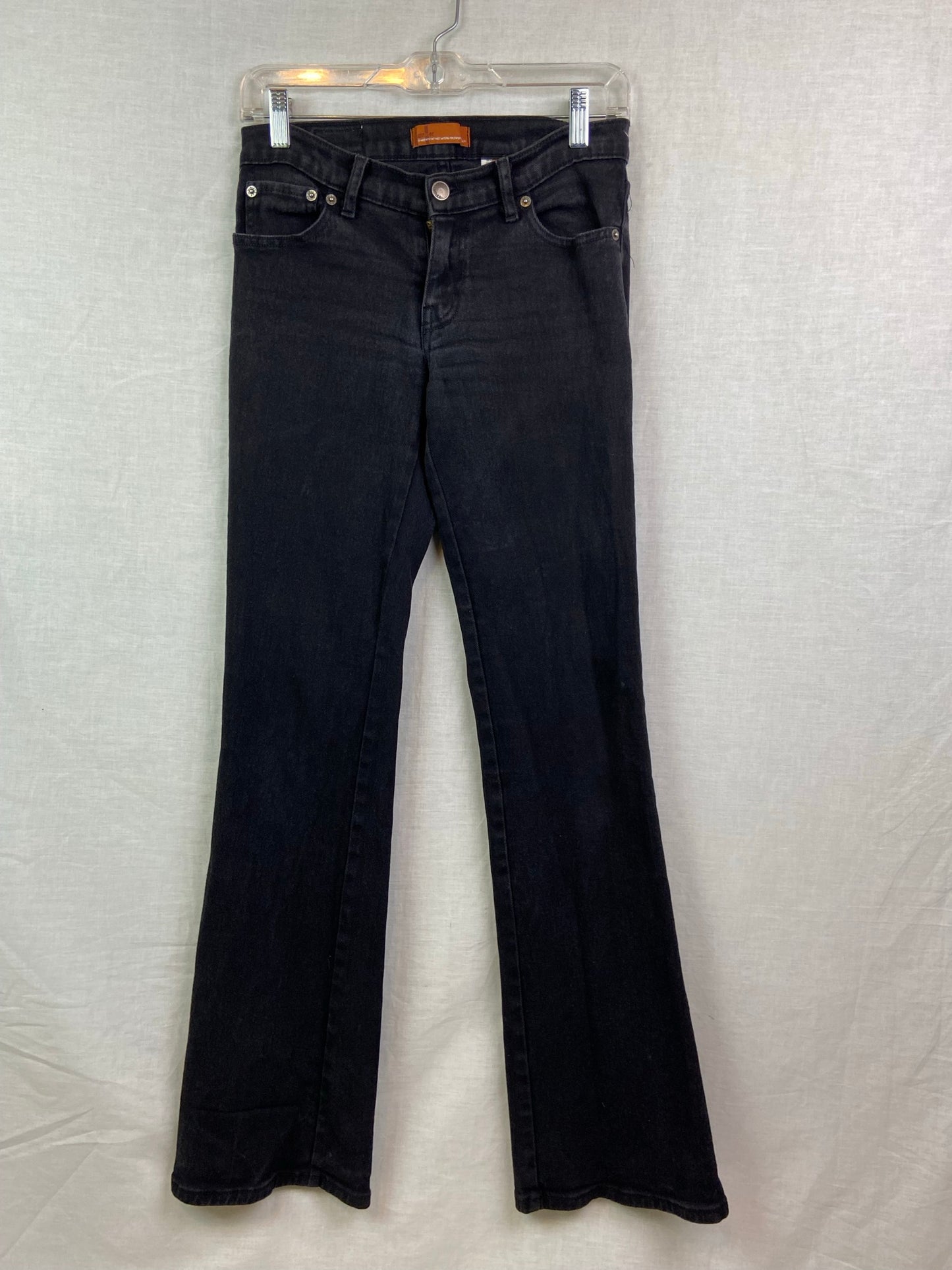 Vtg Hammer Black Gold Rhinestone Denim Jeans ABBY ESSIE STUDIOS