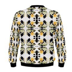 S. Lane Men Blackish Abstract Sweatshirt - White Orange ABBY ESSIE