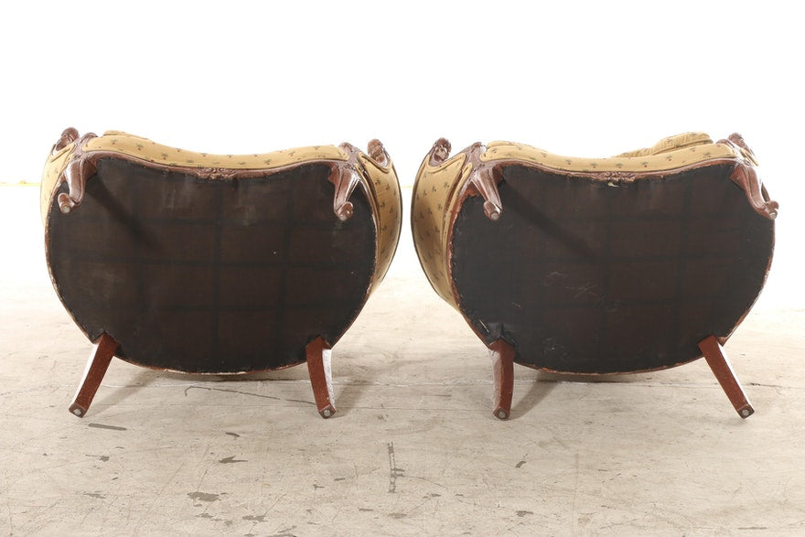 Pair of Louis XV Style Pierced-Carved Settees ABBY ESSIE STUDIOS