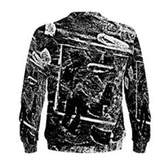 S. Lane Men Box Splatter Sweatshirt - Black White SUGA LANE