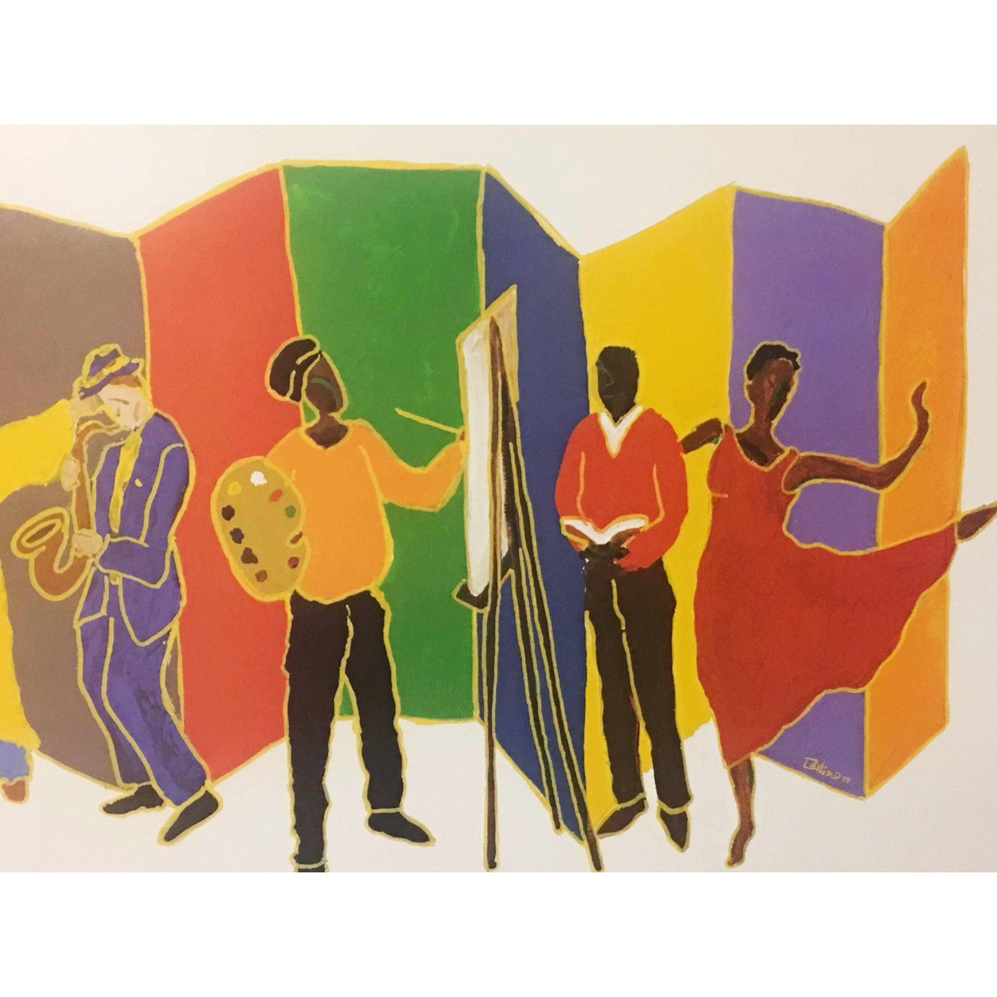 Ted T. Ellis 2003 Black Heritage Art Show 8th Annual Poster Print ABBY ESSIE STUDIOS