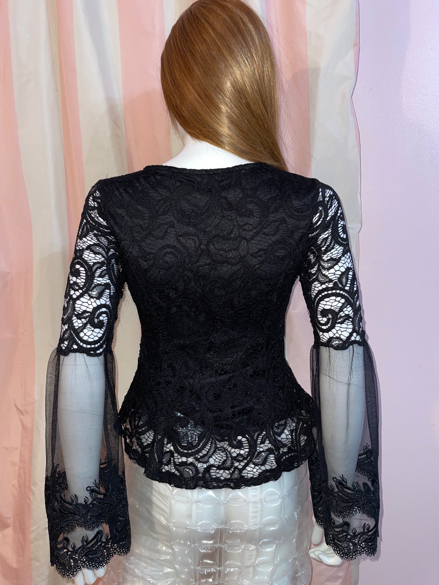 Black Lace Victorian Top & Bubble Skirt