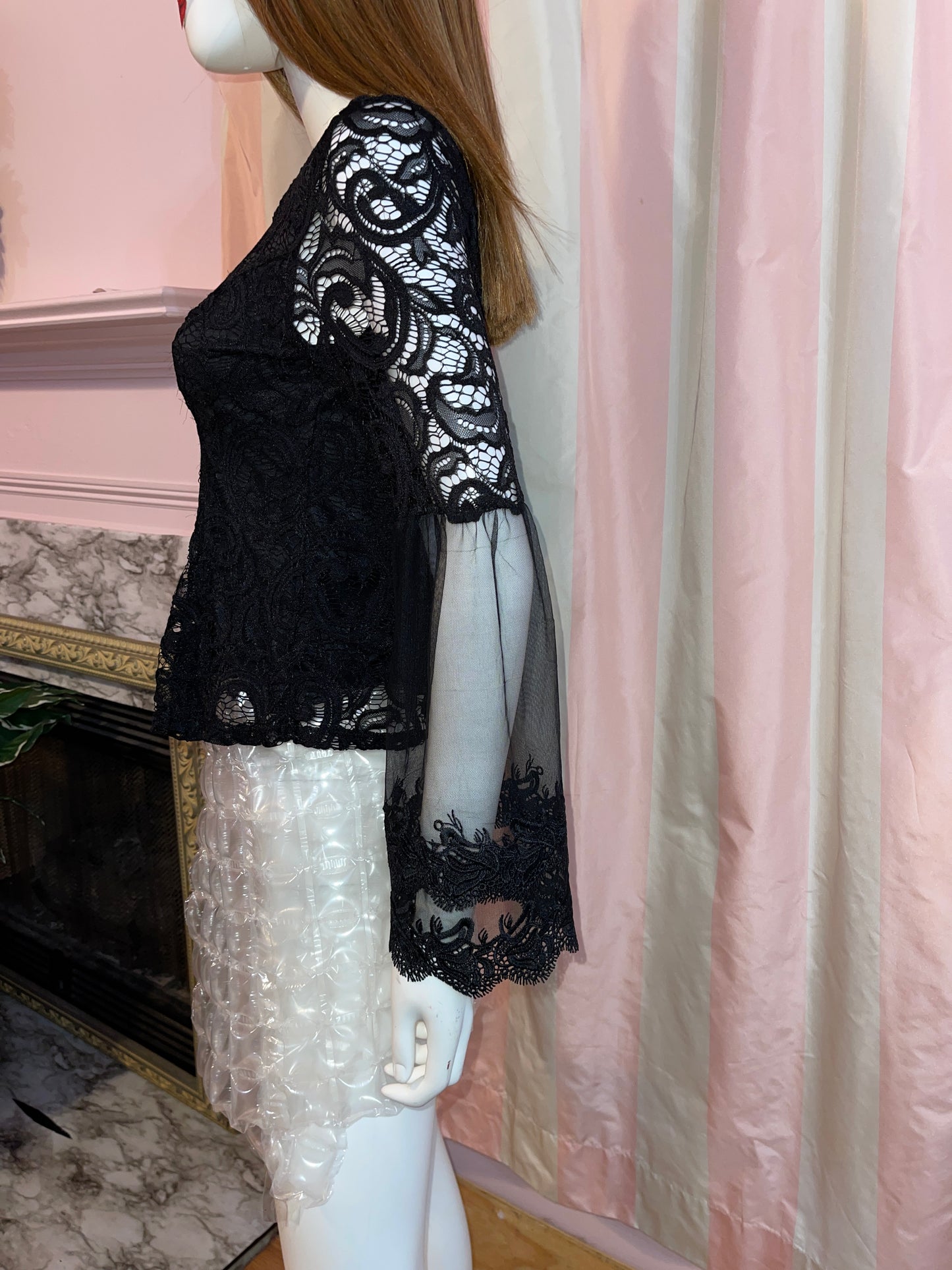 Black Lace Victorian Top & Bubble Skirt