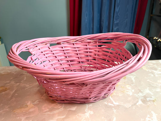 RENTAL PINK BASKET FLOWER FLORAL