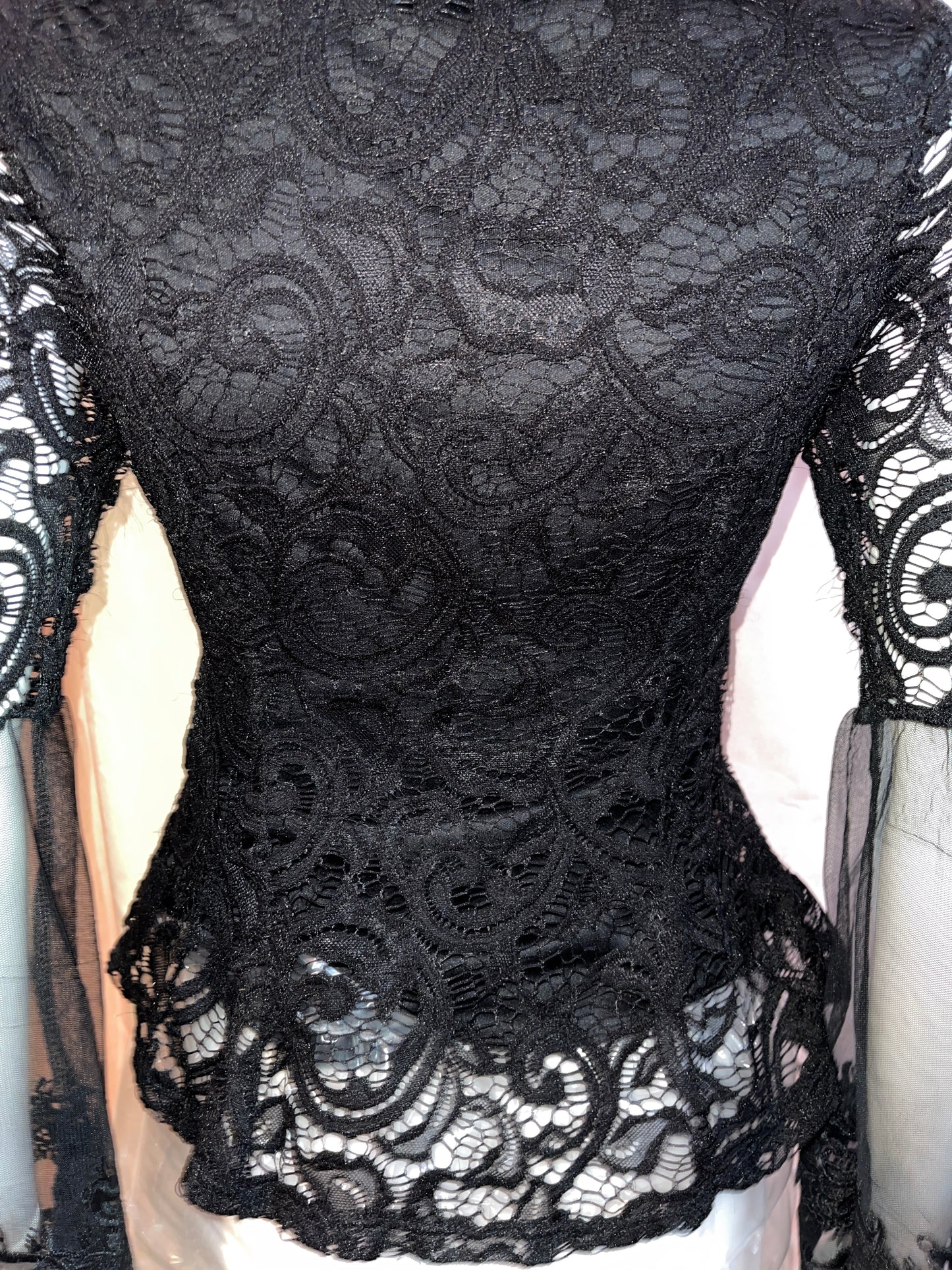 Black Lace Victorian Top & Bubble Skirt