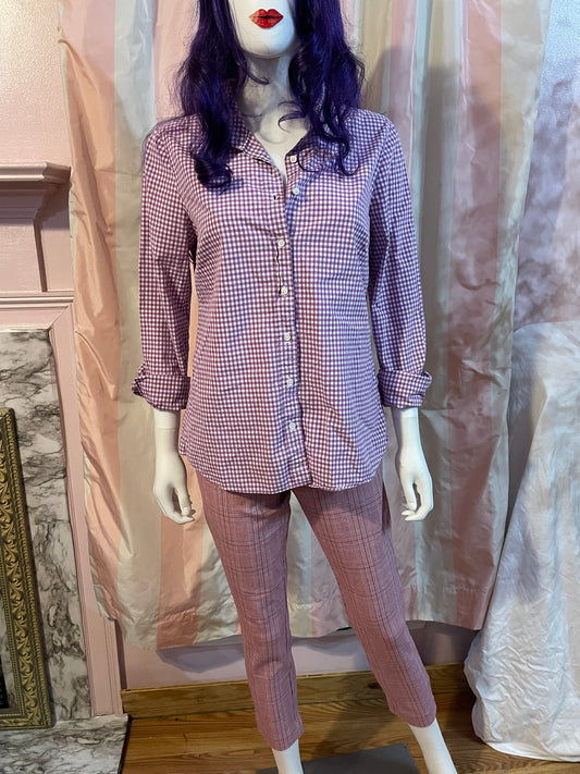 Purple Check JCrew Shirt