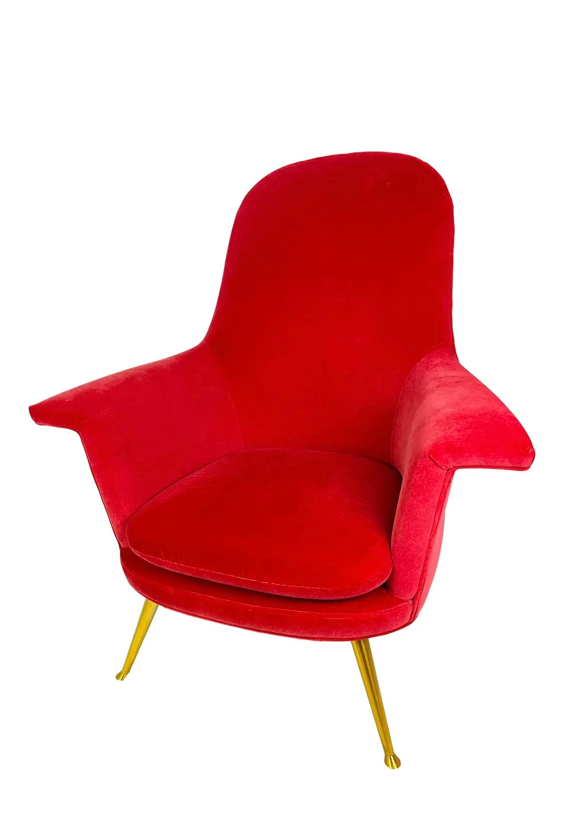 Modern Red Velvet Chair