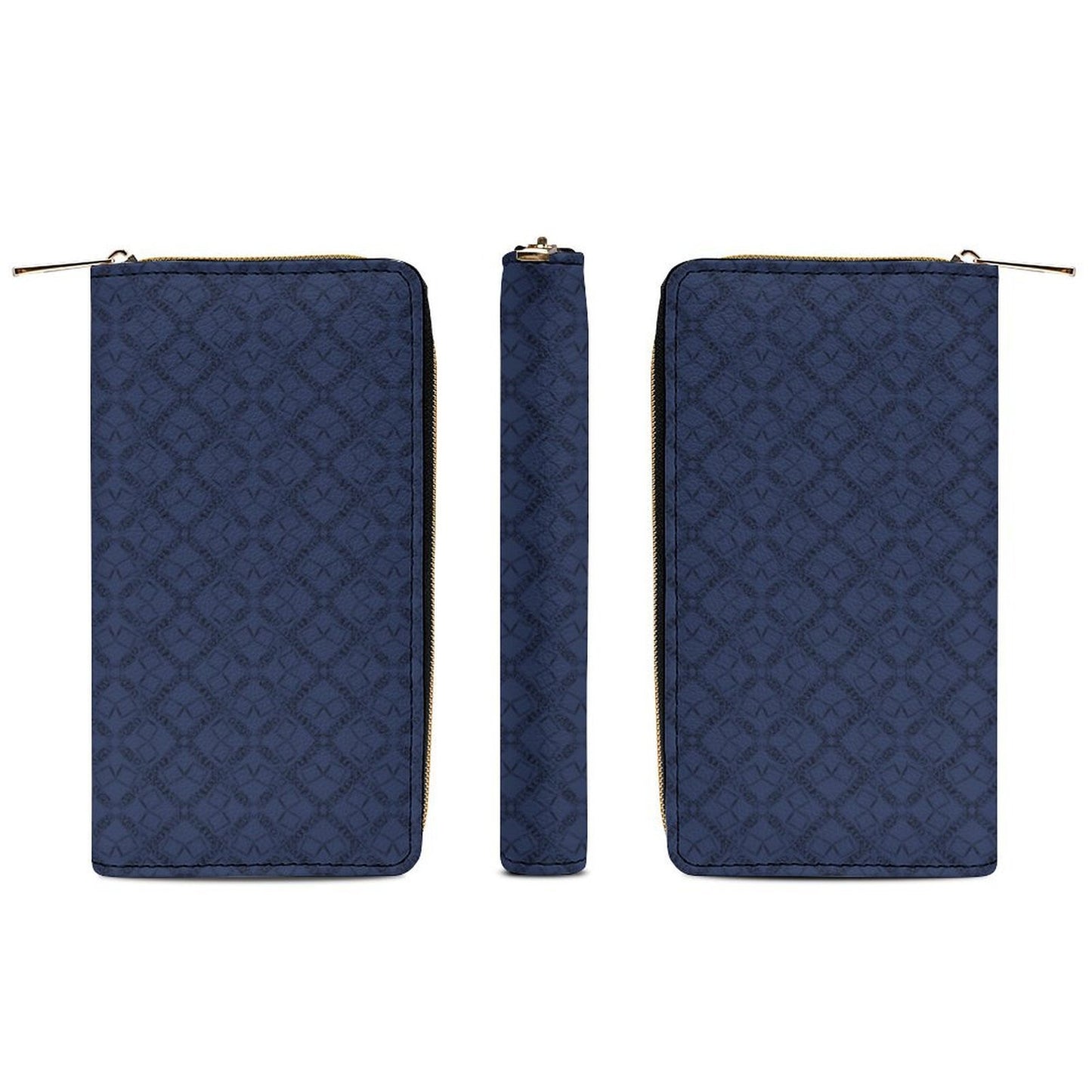 Leather Wallet with Zipper