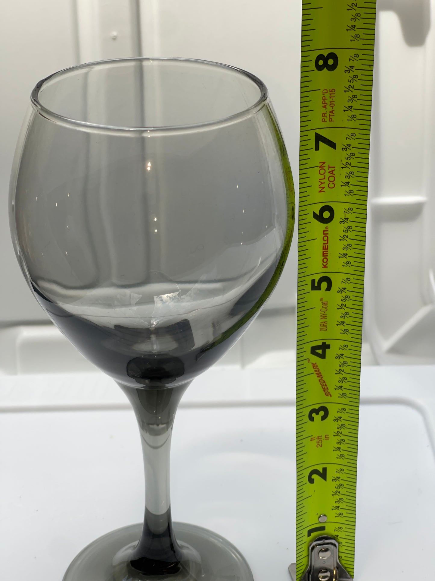 DRINKWARE RENTAL SMOKY GRAY WINE GOBLET GLASSES