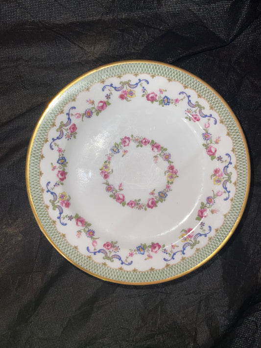 Plates dishes RENTAL VINTAGE Handpainted floral trellis china dessert appetizer plate