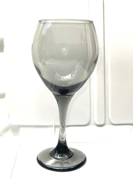 DRINKWARE RENTAL SMOKY GRAY WINE GOBLET GLASSES