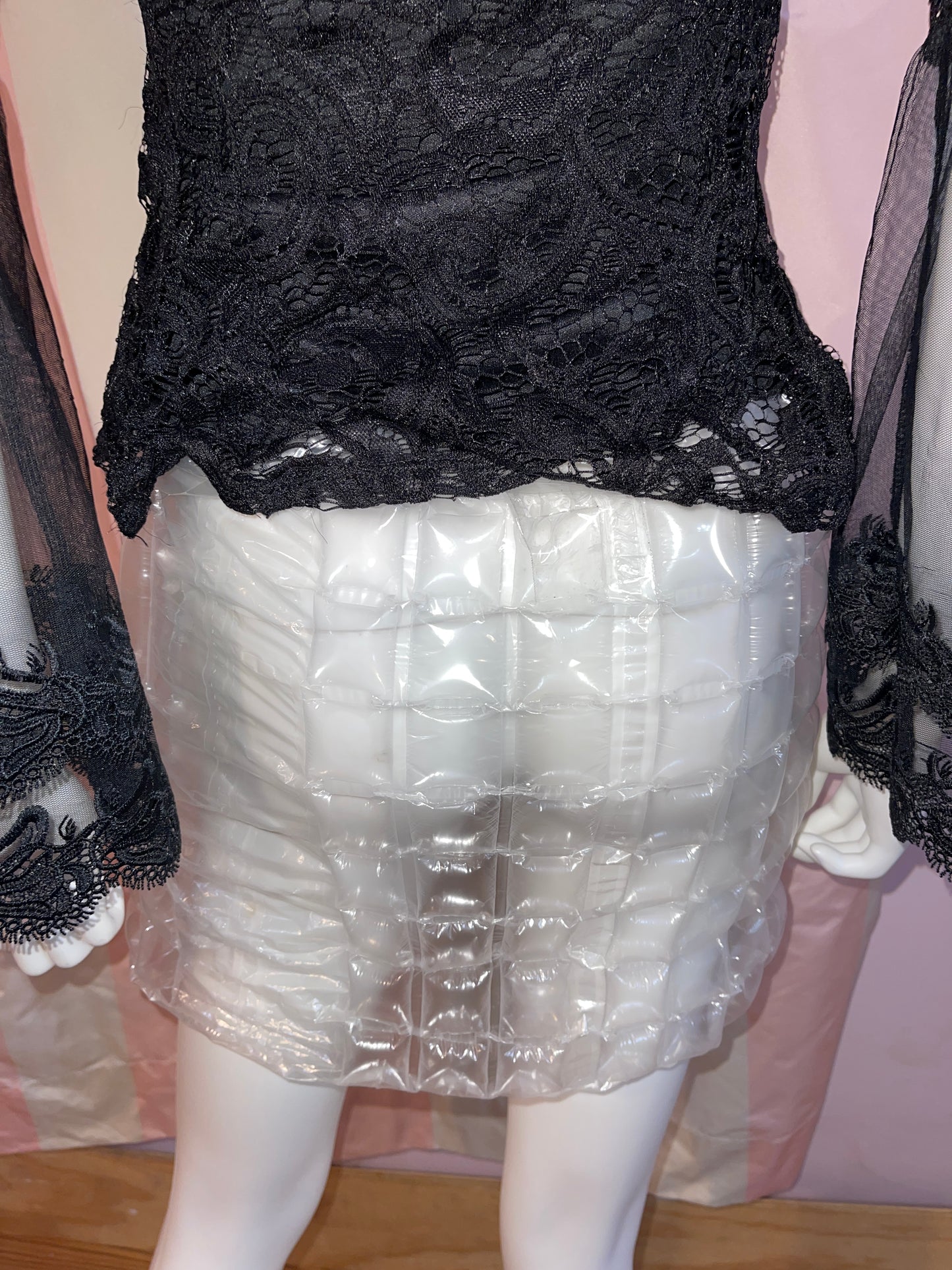 Black Lace Victorian Top & Bubble Skirt