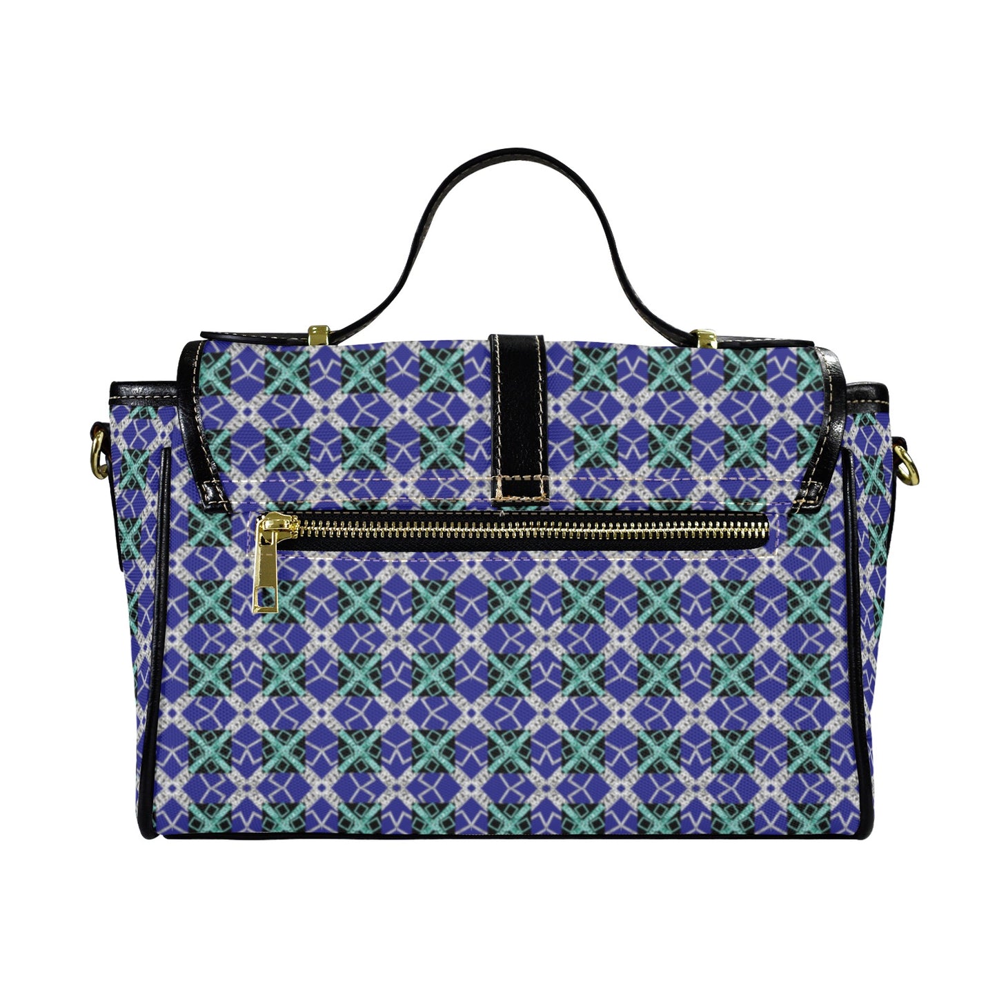 blue 10 Multi-Function Satchel-Black (Model 1740)