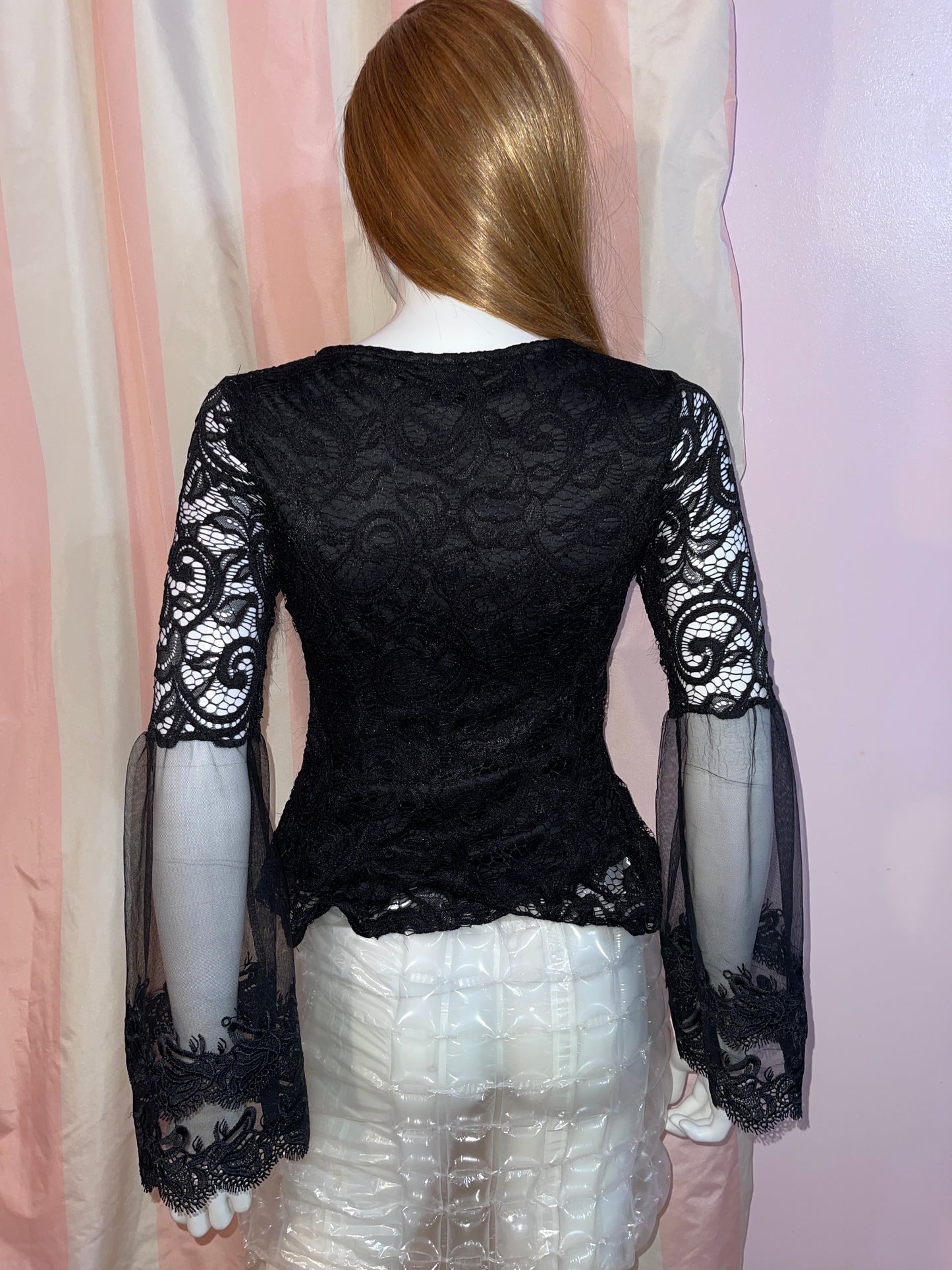 Black Lace Victorian Top & Bubble Skirt