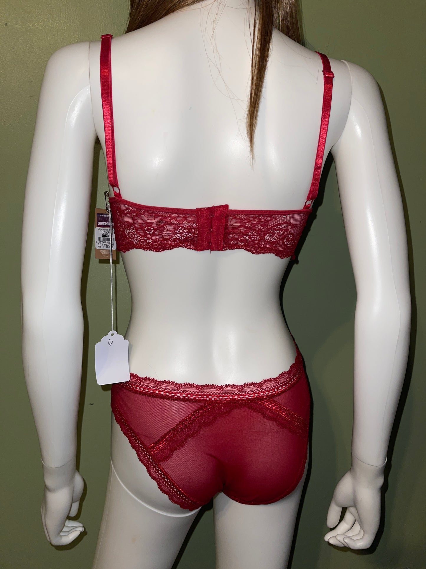 BUY NOW - RED LACE LINGERIE FRENCH CUTOUT GARTER