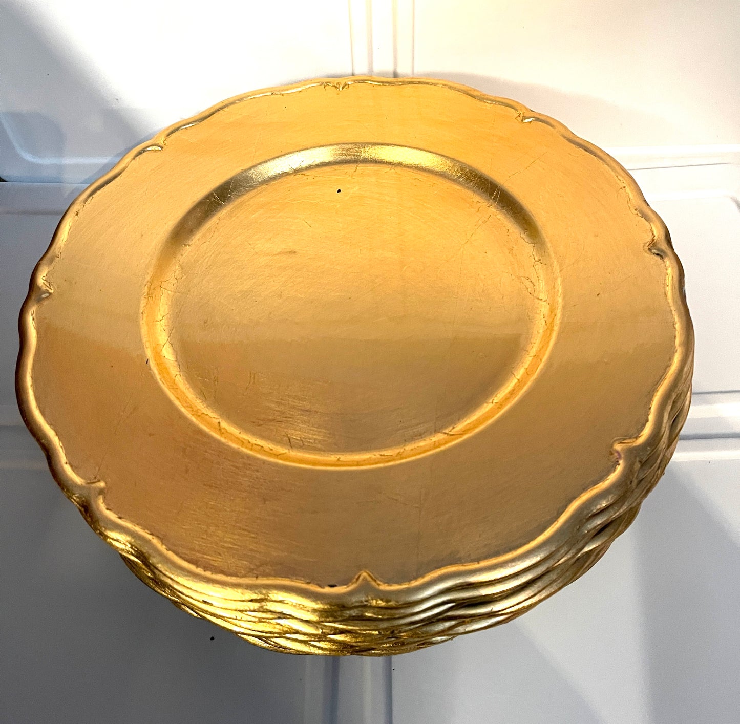 RENTAL TABLE GOLD GILT FRENCH ORNATE PLATE CHARGER