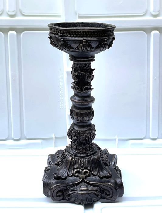 UNITY CANDLE RENTAL FRENCH VICTORIAN ORNATE CANDLE HOLDER BRONZE GOLD