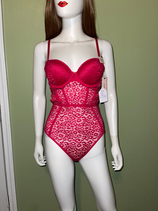 BUY NOW - RED LACE LINGERIE FRENCH lace BODYSUIT