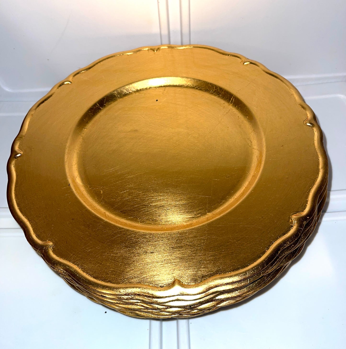 RENTAL TABLE GOLD GILT FRENCH ORNATE PLATE CHARGER