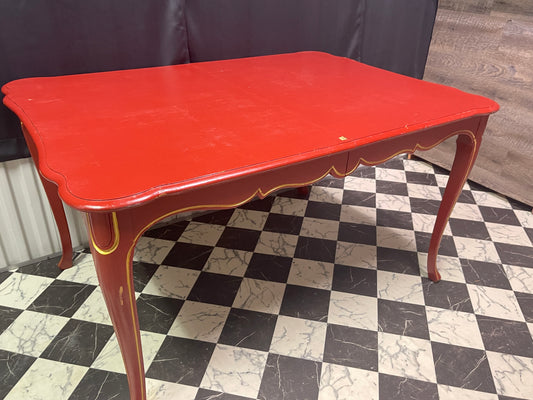 TABLE RENTAL RED FRENCH VINTAGE DINING TABLE