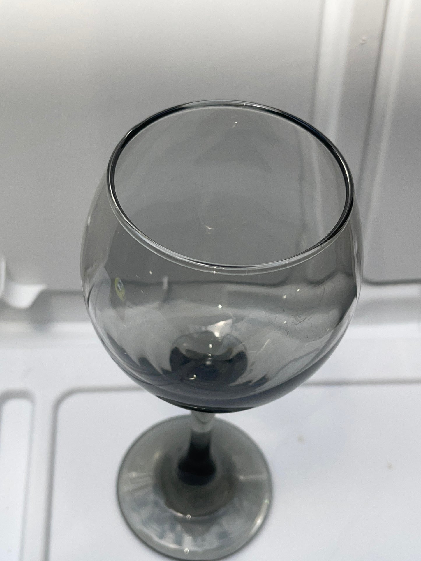 DRINKWARE RENTAL SMOKY GRAY WINE GOBLET GLASSES