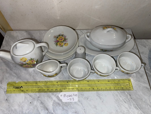 Rental vintage antique doll tea set