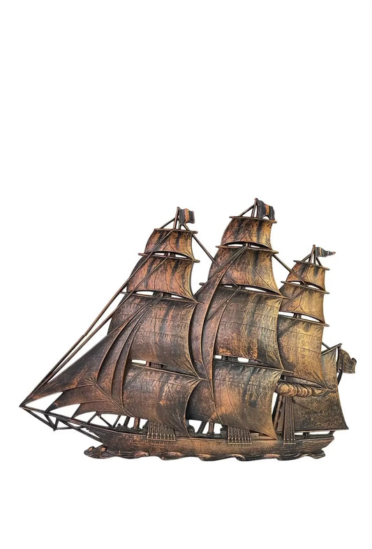 RENTAL Nautical Copper Ship Wall Art