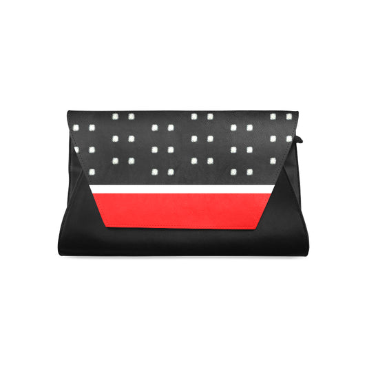 7 IMG_3845.JPG 2 white black border Clutch Bag (Model 1630) e-joyer
