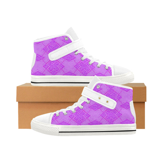 red pink purple exes crop 2.66 mb Aquila Strap Women's Shoes/Large Size (Model 1202) e-joyer