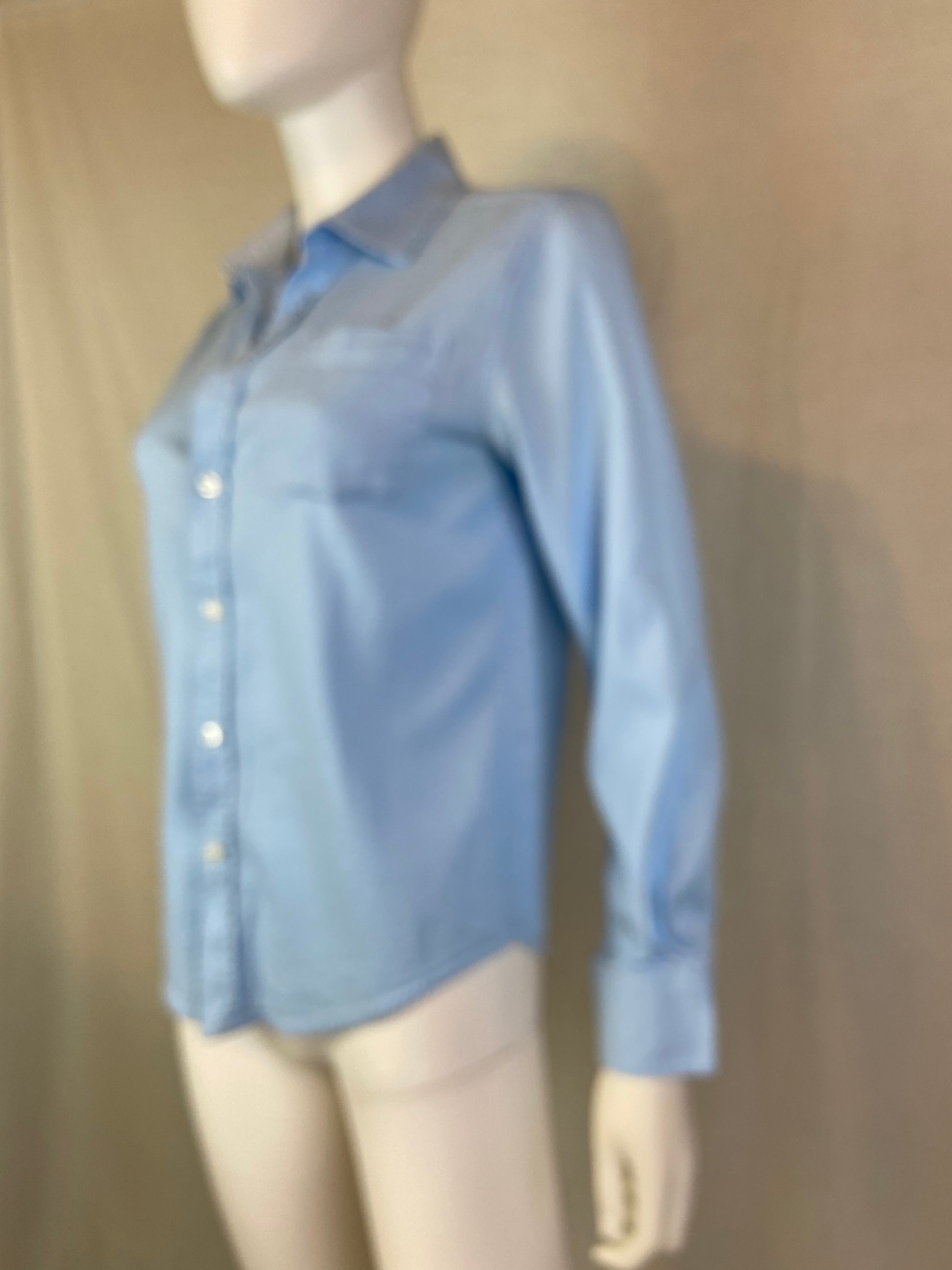 Wonder Nation Light Blue Button Down Shirt Top ABBY ESSIE STUDIOS