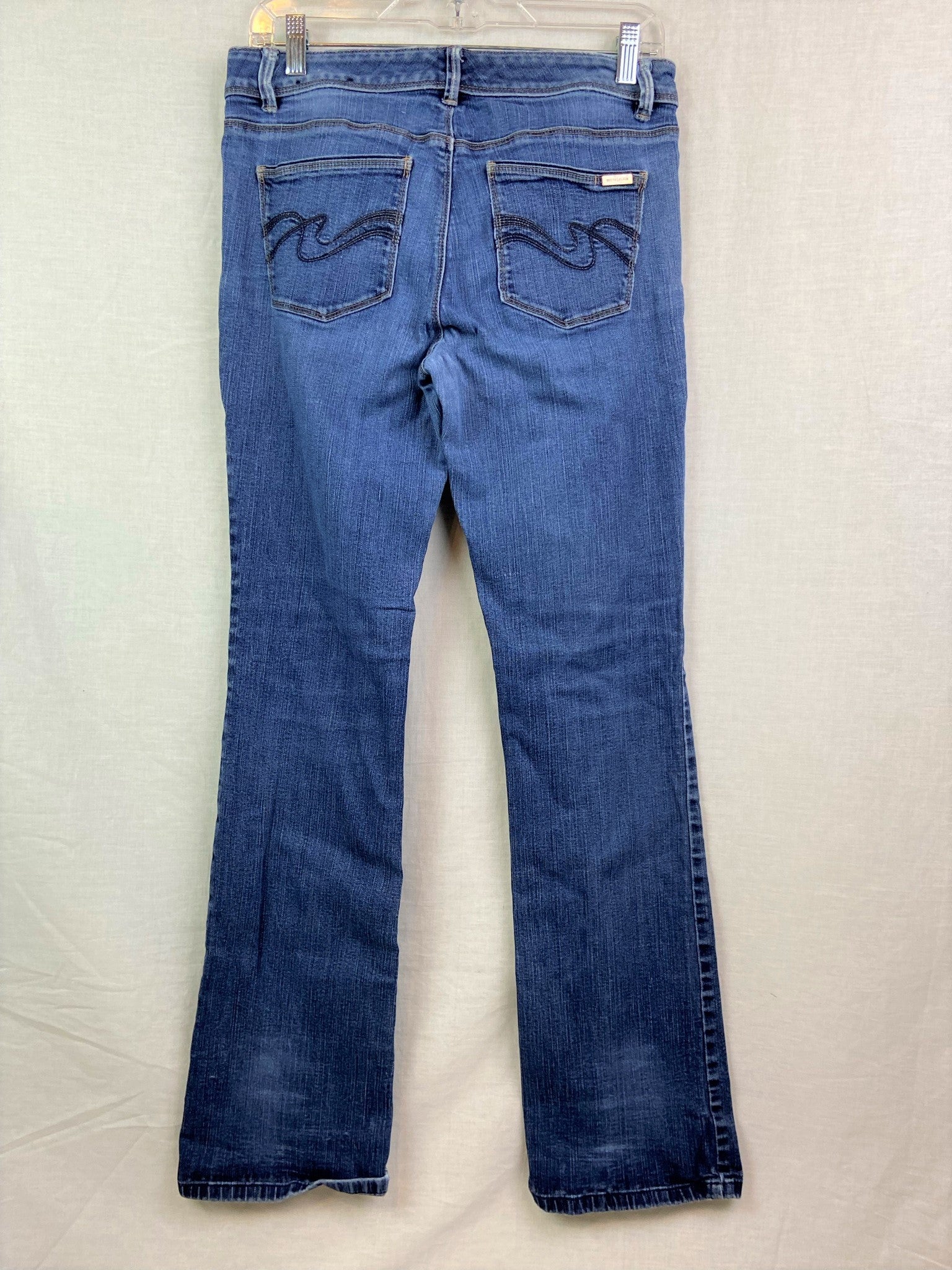 White House Black Market Distressed Faded Blue Denim Jeans ABBY ESSIE STUDIOS