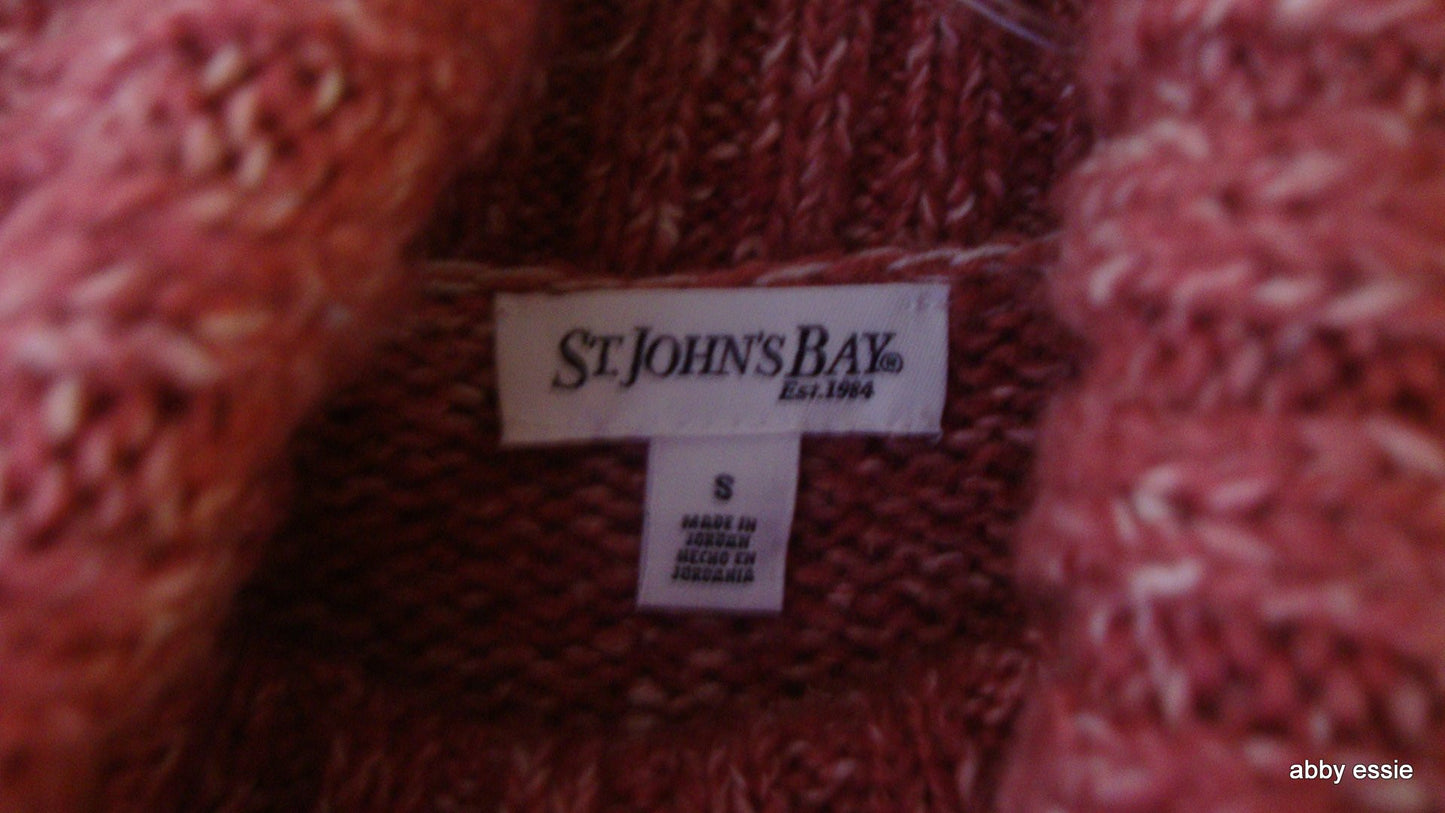ST JOHNS BAY PINK MAUVE SWEATER SMALL [4 5 6] LT-2787 Abby Essie